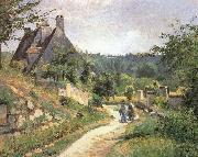 Camille Pissarro Chat in a small way those who Spain oil painting artist